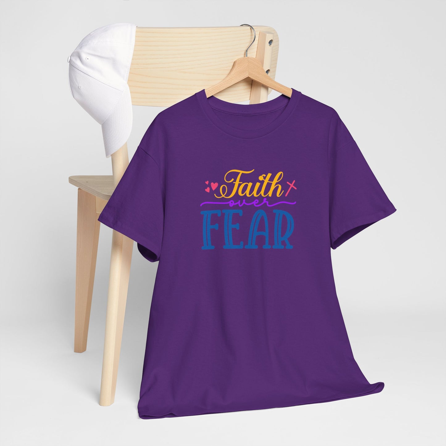 Faith Over Fear - Unisex Heavy Cotton Tee