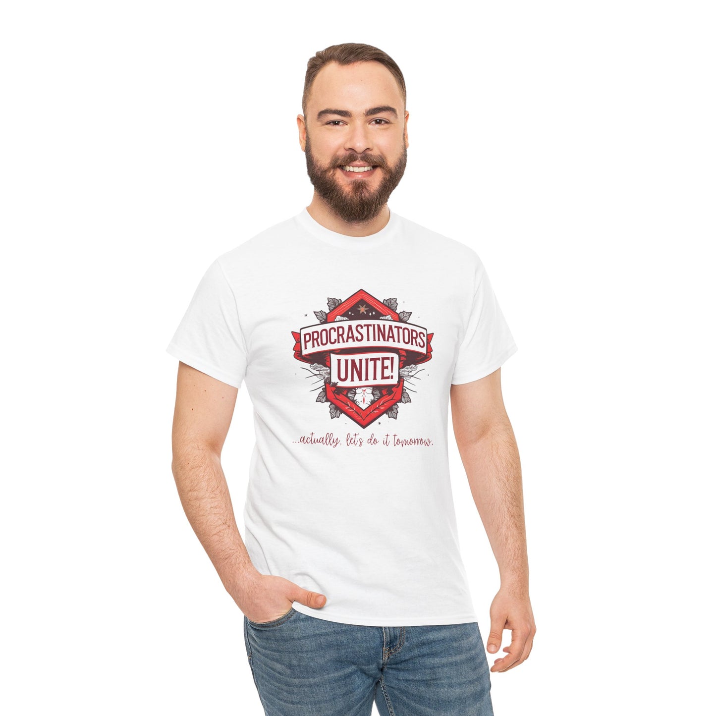 Procrastinators Unite Unisex Heavy Cotton Tee