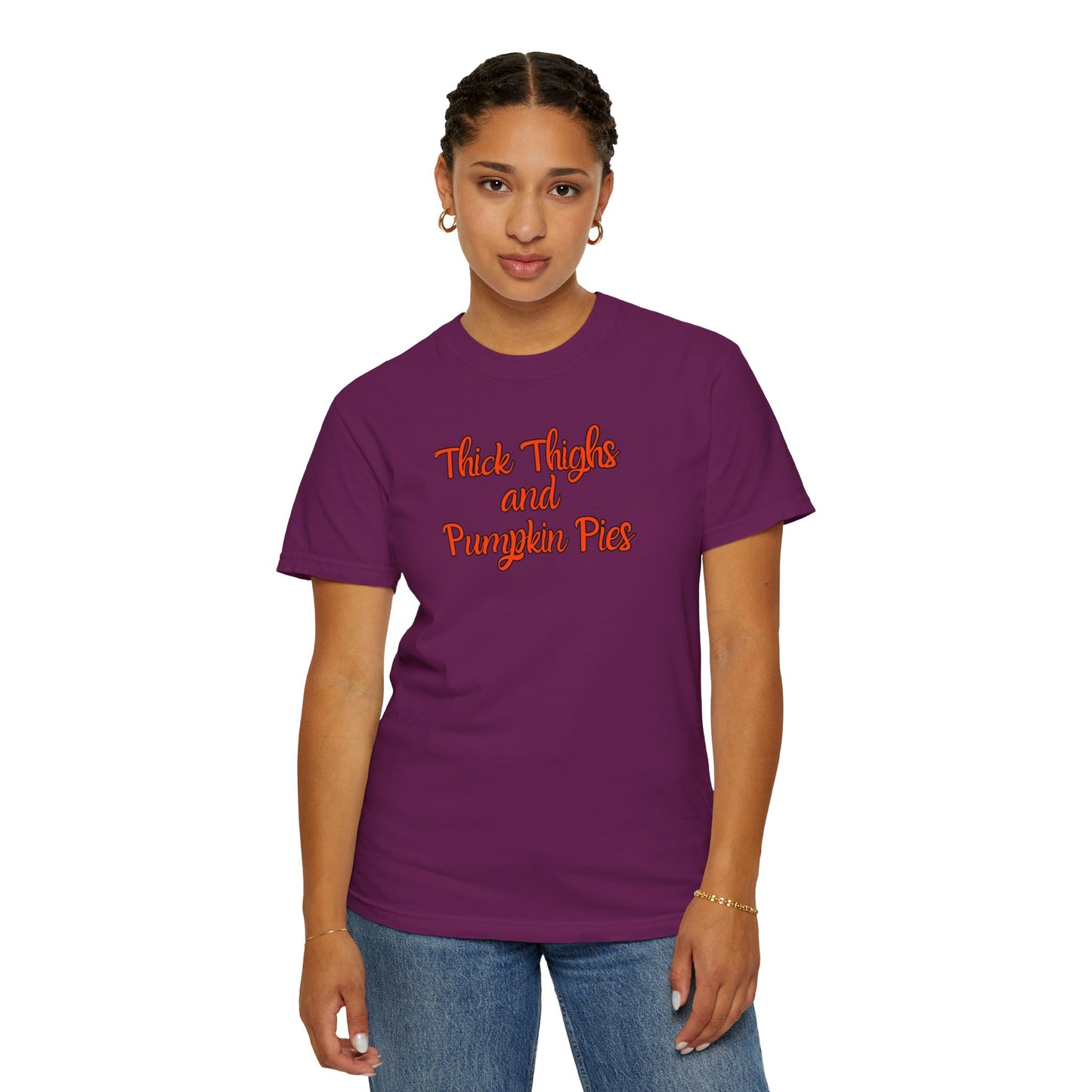 Thick Thighs and Pumpkin Pies T-shirt for Women
