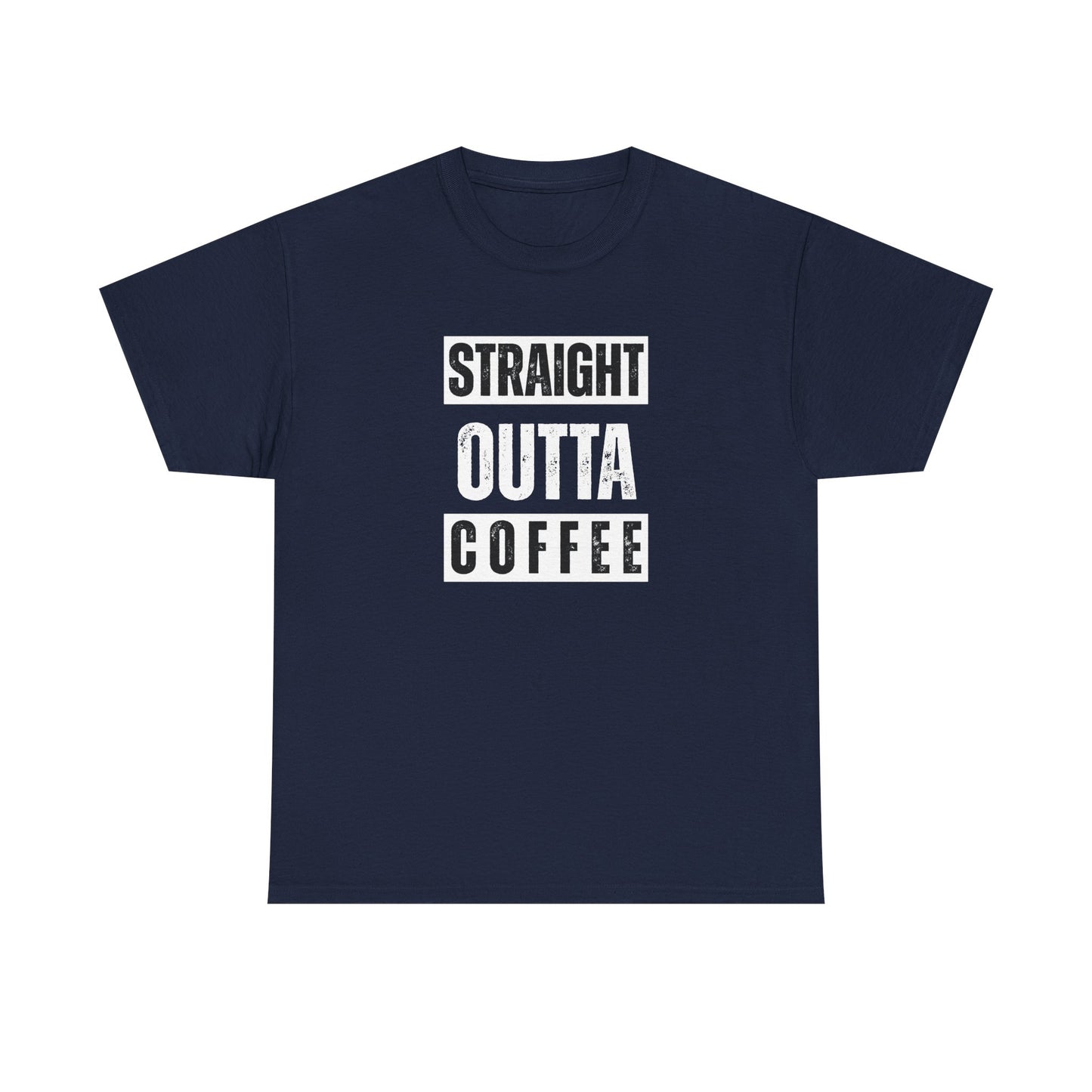 Straight Outta Coffee Unisex Heavy Cotton Tee