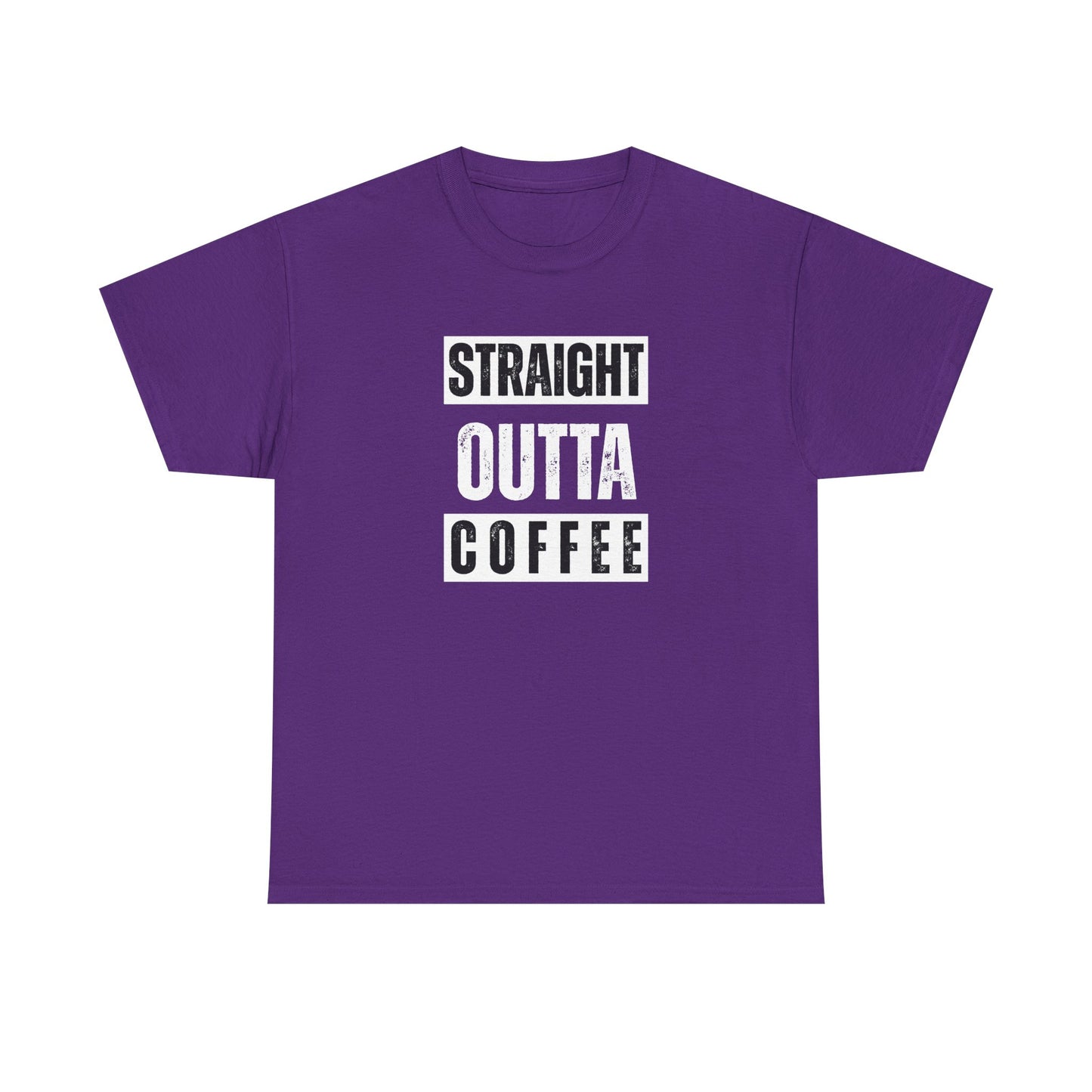 Straight Outta Coffee Unisex Heavy Cotton Tee