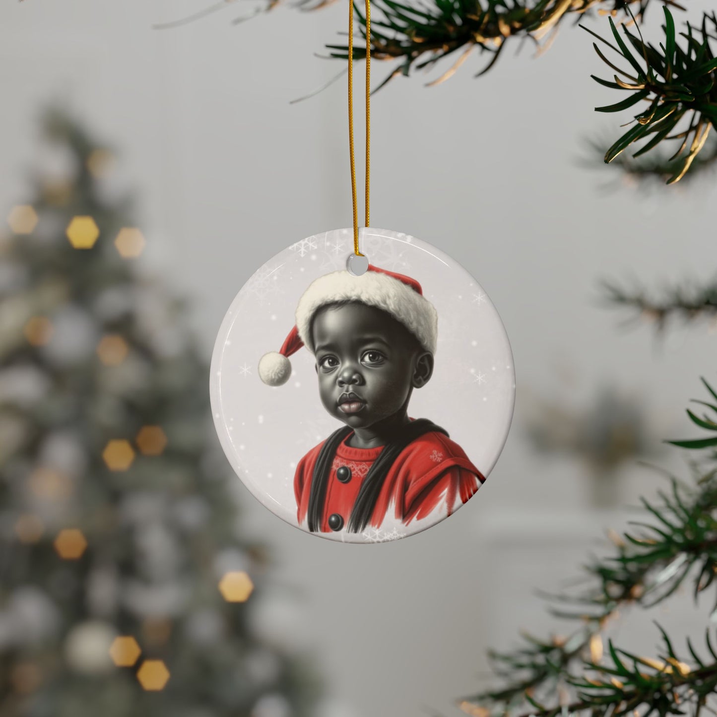 Santa Babies #3 - Precious Ceramic Christmas Ornaments Series