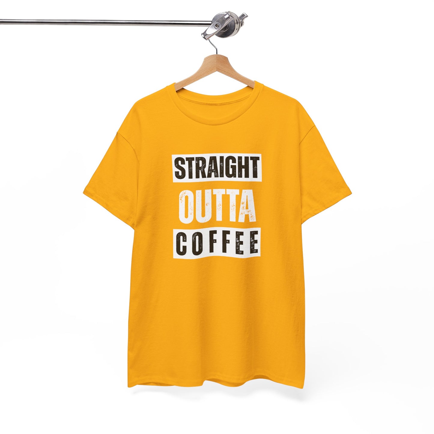 Straight Outta Coffee Unisex Heavy Cotton Tee