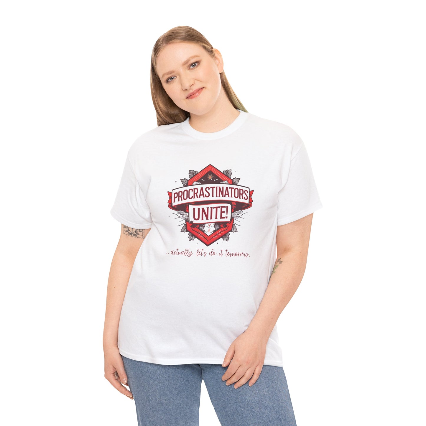 Procrastinators Unite Unisex Heavy Cotton Tee