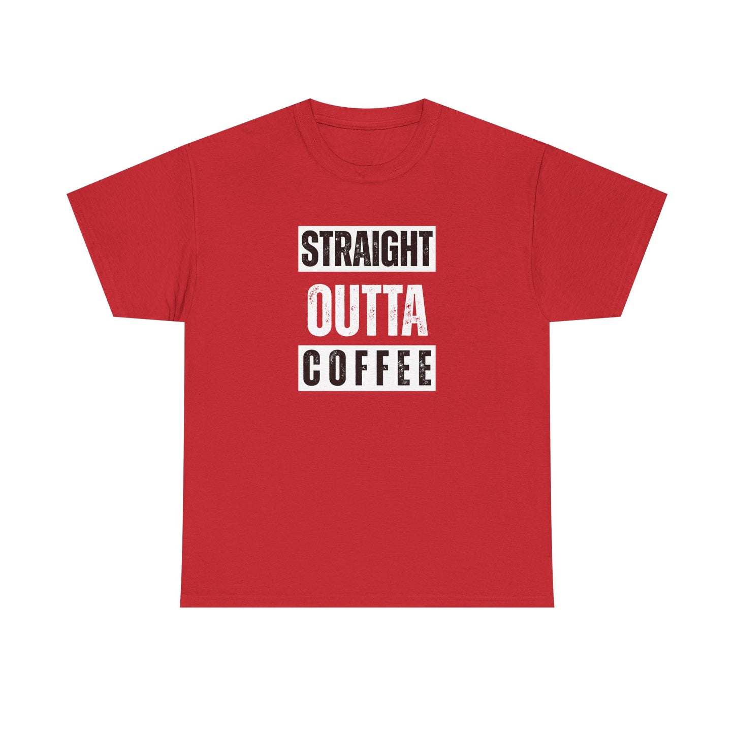 Straight Outta Coffee Unisex Heavy Cotton Tee