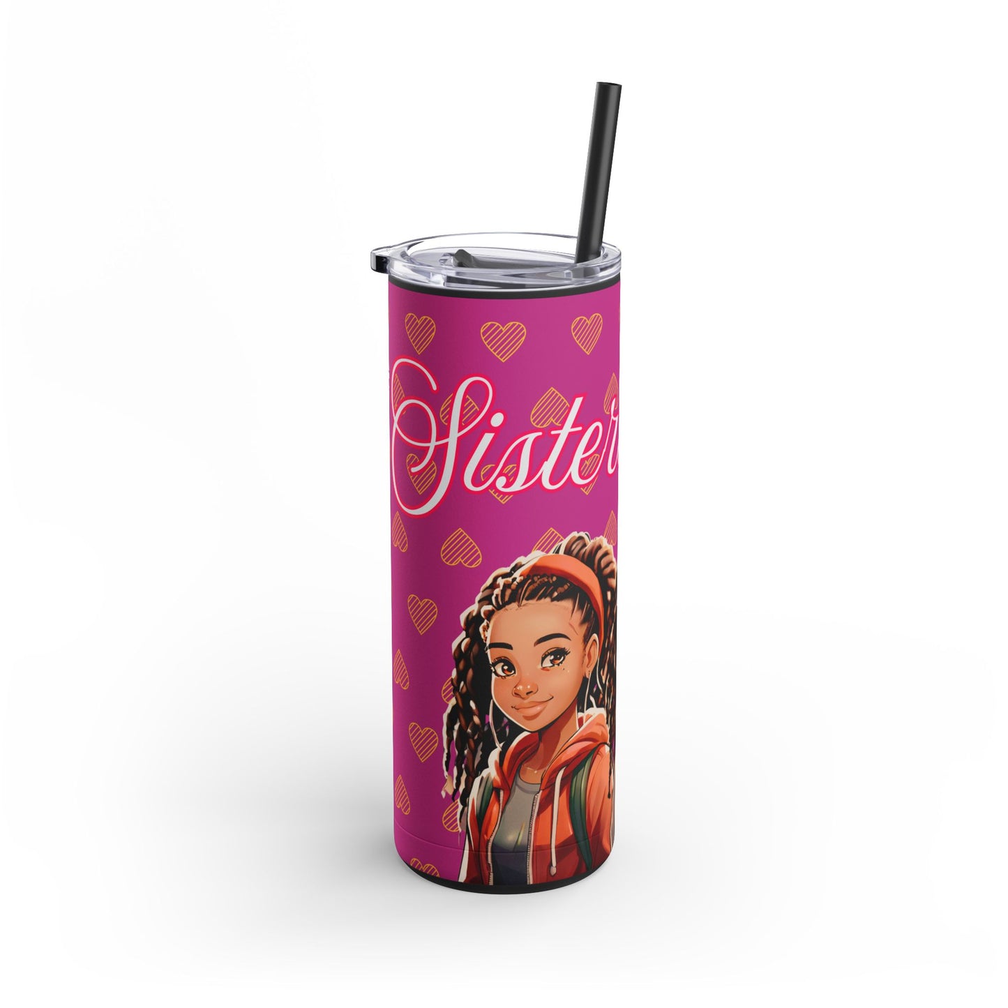 Sisterly Love - Skinny Matte Tumbler, 20oz