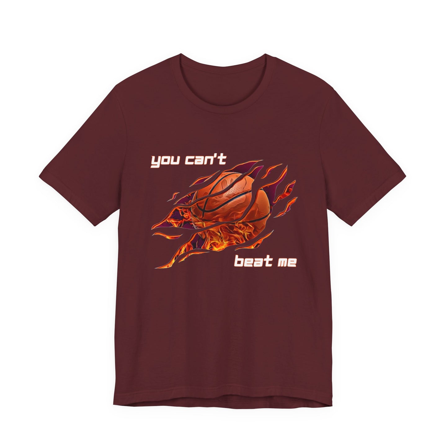 "You can't beat me" Basketball Men's Jersey Short Sleeve Tee