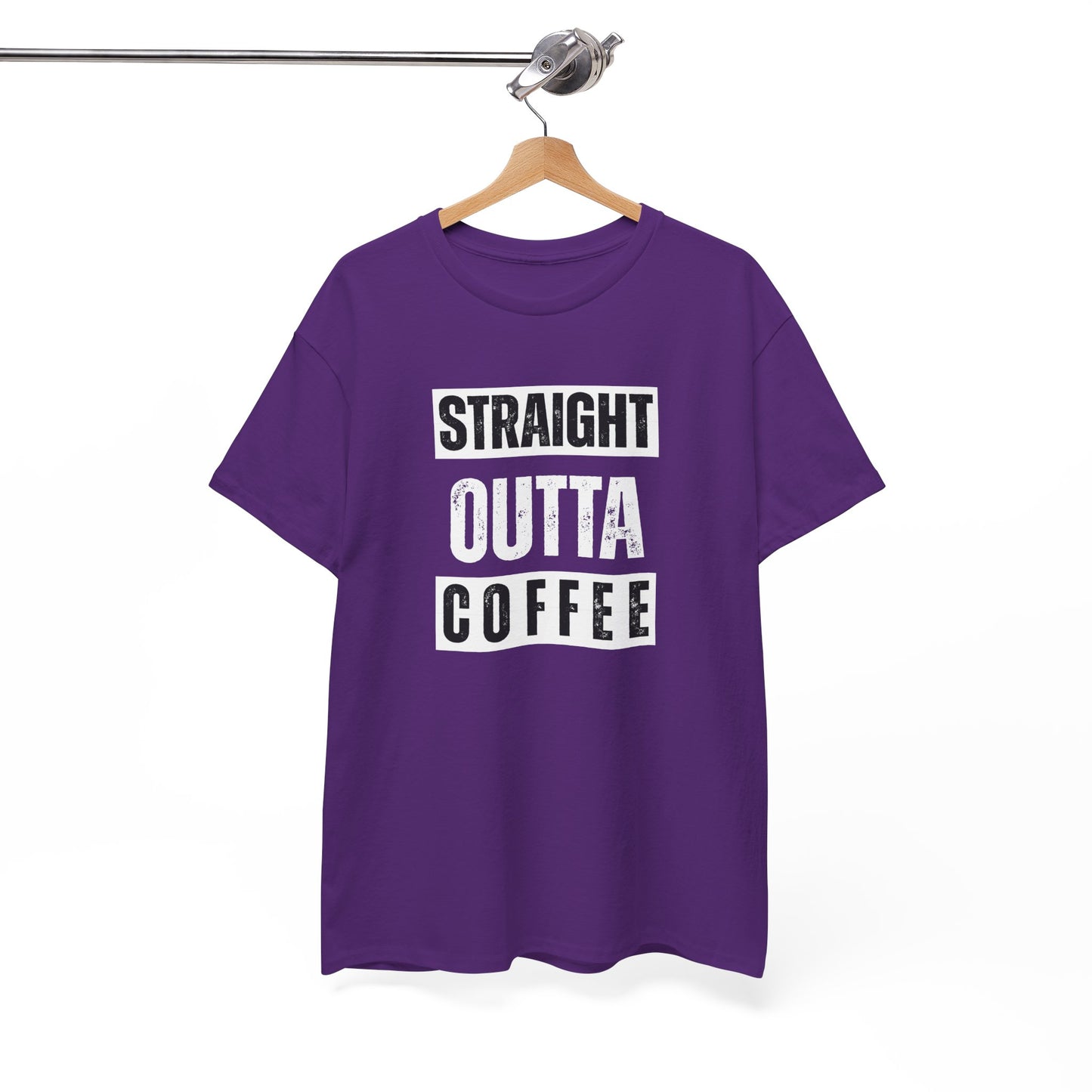 Straight Outta Coffee Unisex Heavy Cotton Tee