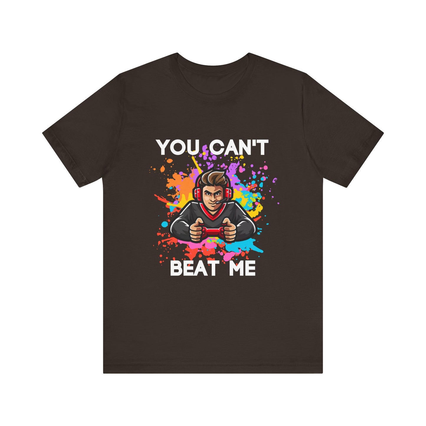 "You can't beat me" Gamer Men's Jersey Short Sleeve Tee