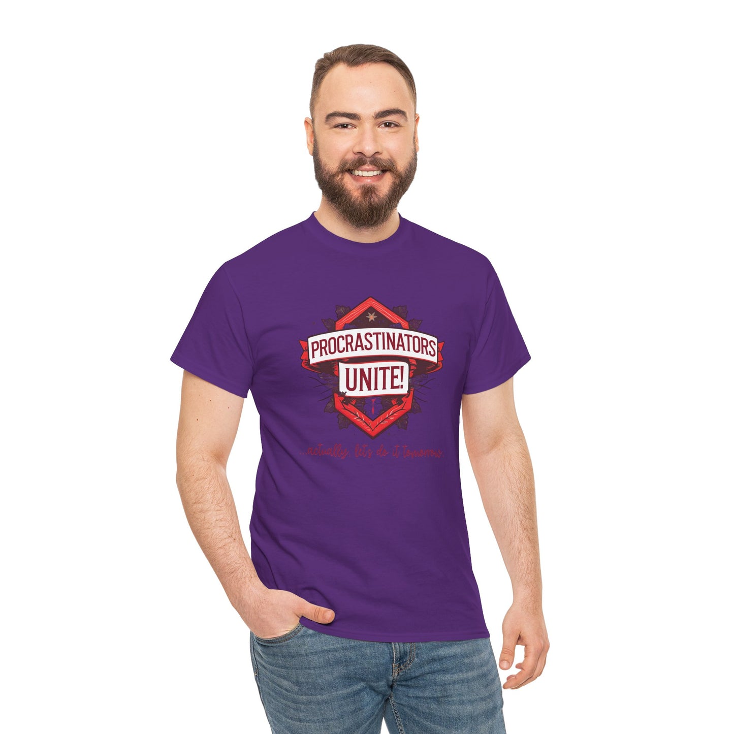 Procrastinators Unite Unisex Heavy Cotton Tee