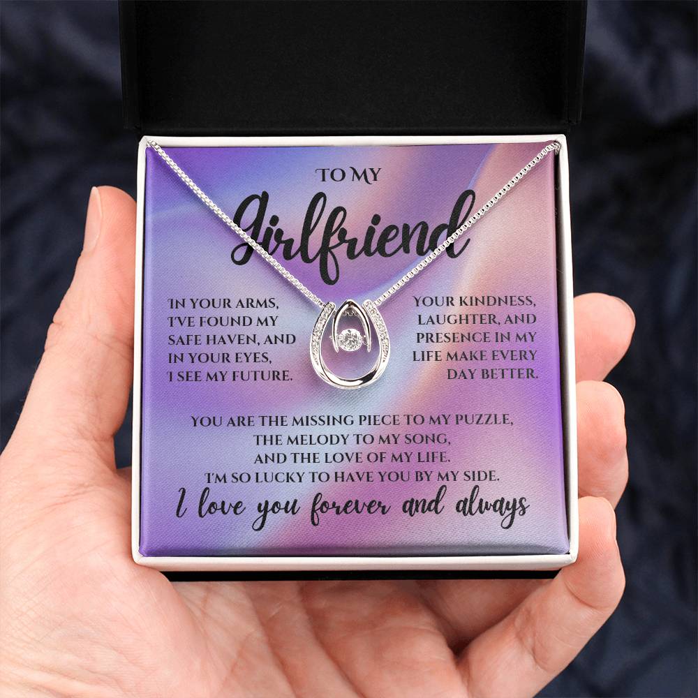 To My Girlfriend - Lucky in Love Necklace