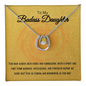 To My Badass Daughter - Lucky In Love Necklace