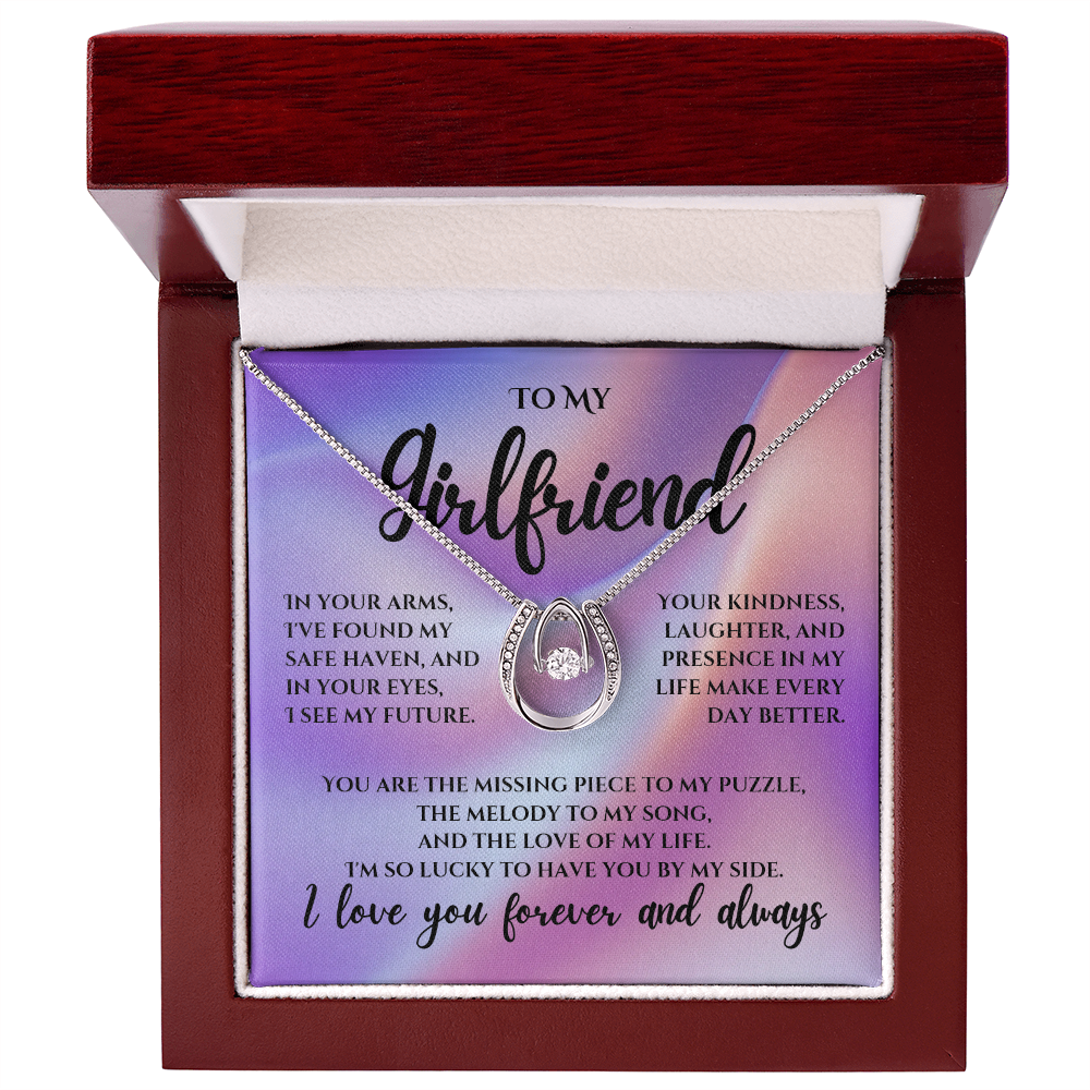 To My Girlfriend - Lucky in Love Necklace