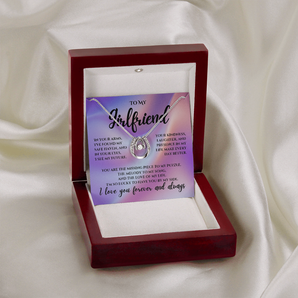 To My Girlfriend - Lucky in Love Necklace