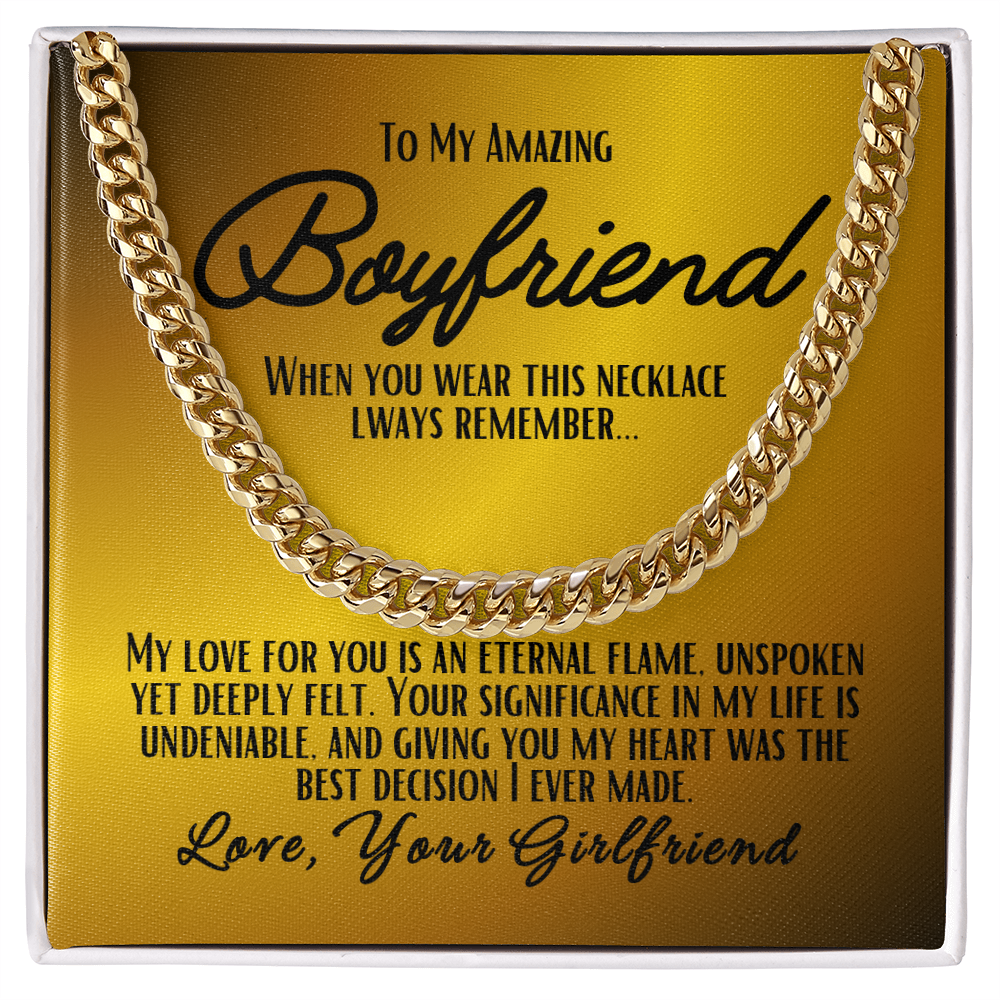 To My Boyfriend - Cuban Link Chain #3