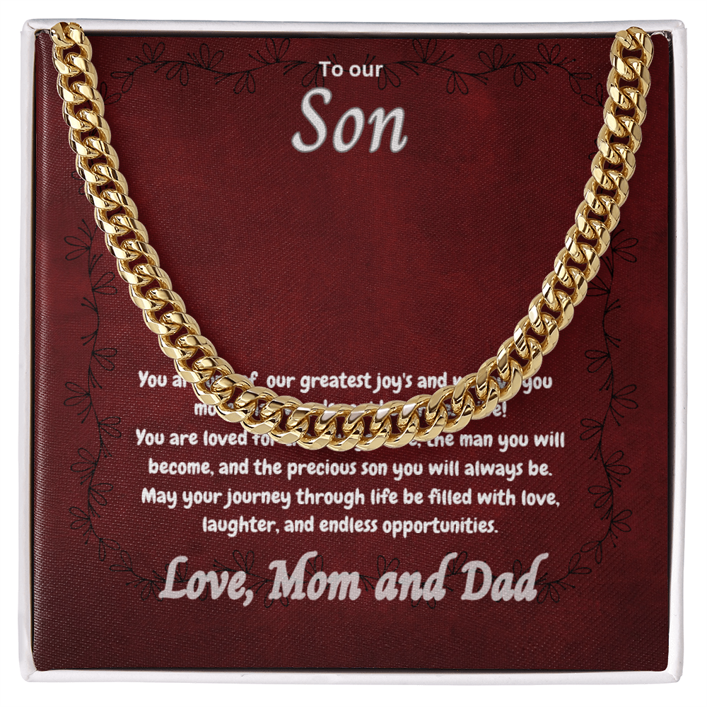 To My Amazing Son - Cuban Link Chain