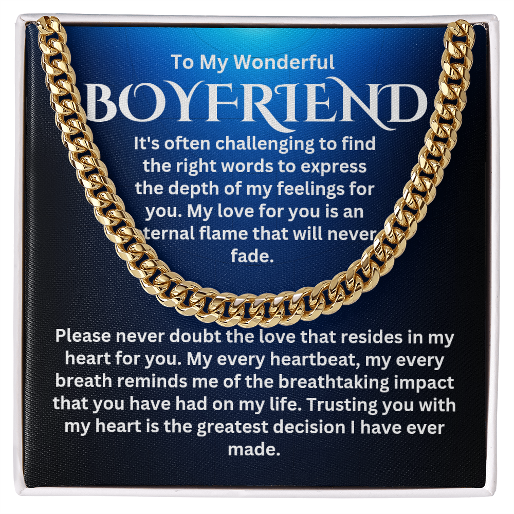 To My Boyfriend - Cuban Link Chain #4