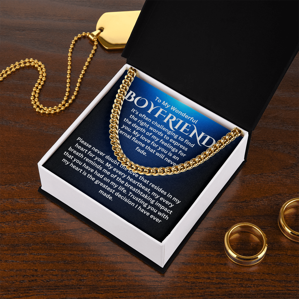 To My Boyfriend - Cuban Link Chain #4