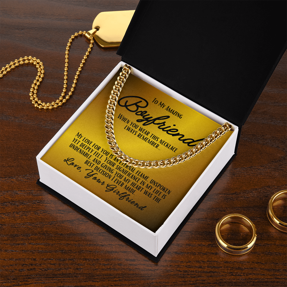 To My Boyfriend - Cuban Link Chain #3