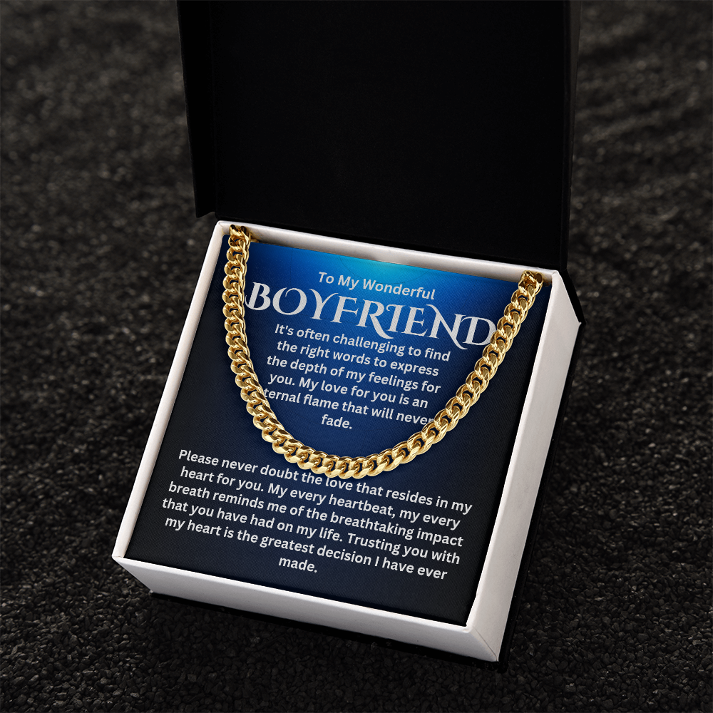 To My Boyfriend - Cuban Link Chain #4