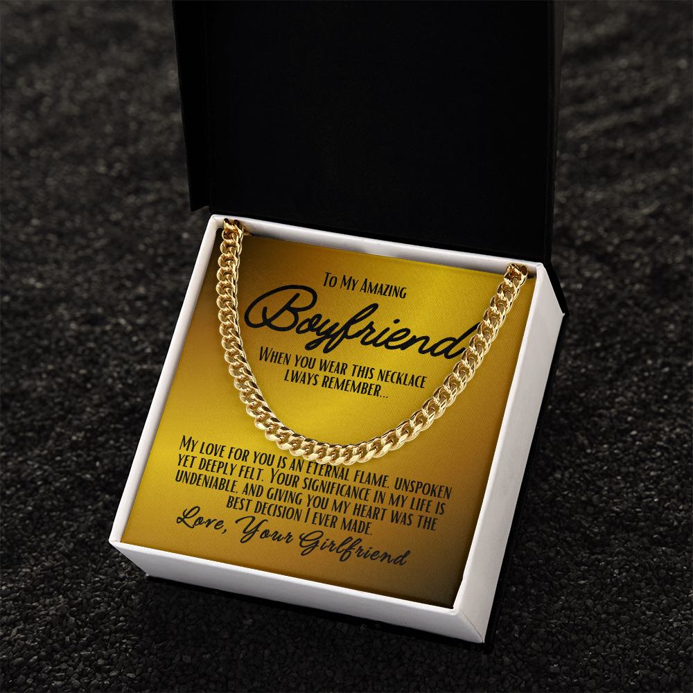 To My Boyfriend - Cuban Link Chain #3