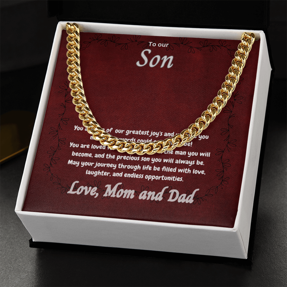 To My Amazing Son - Cuban Link Chain