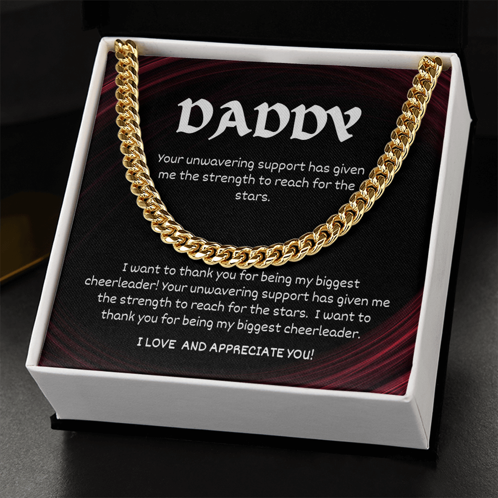 To My Daddy - Cuban Link Chain
