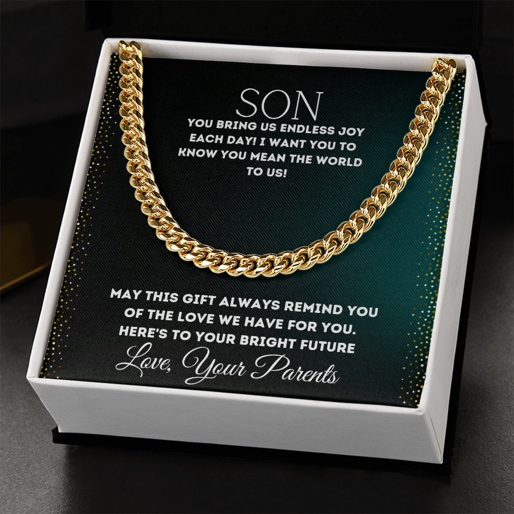 To My Son - Cuban Link Chain