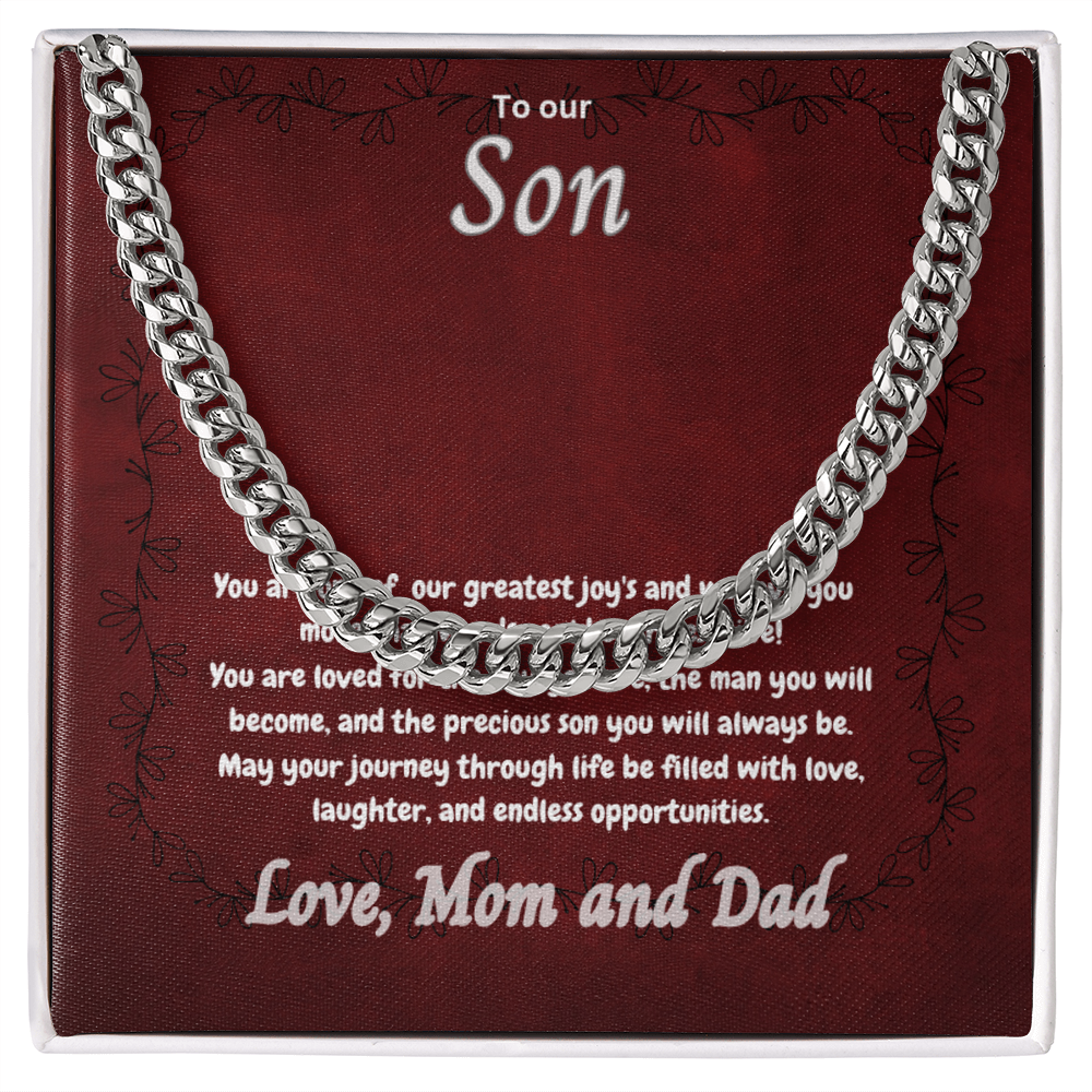 To My Amazing Son - Cuban Link Chain
