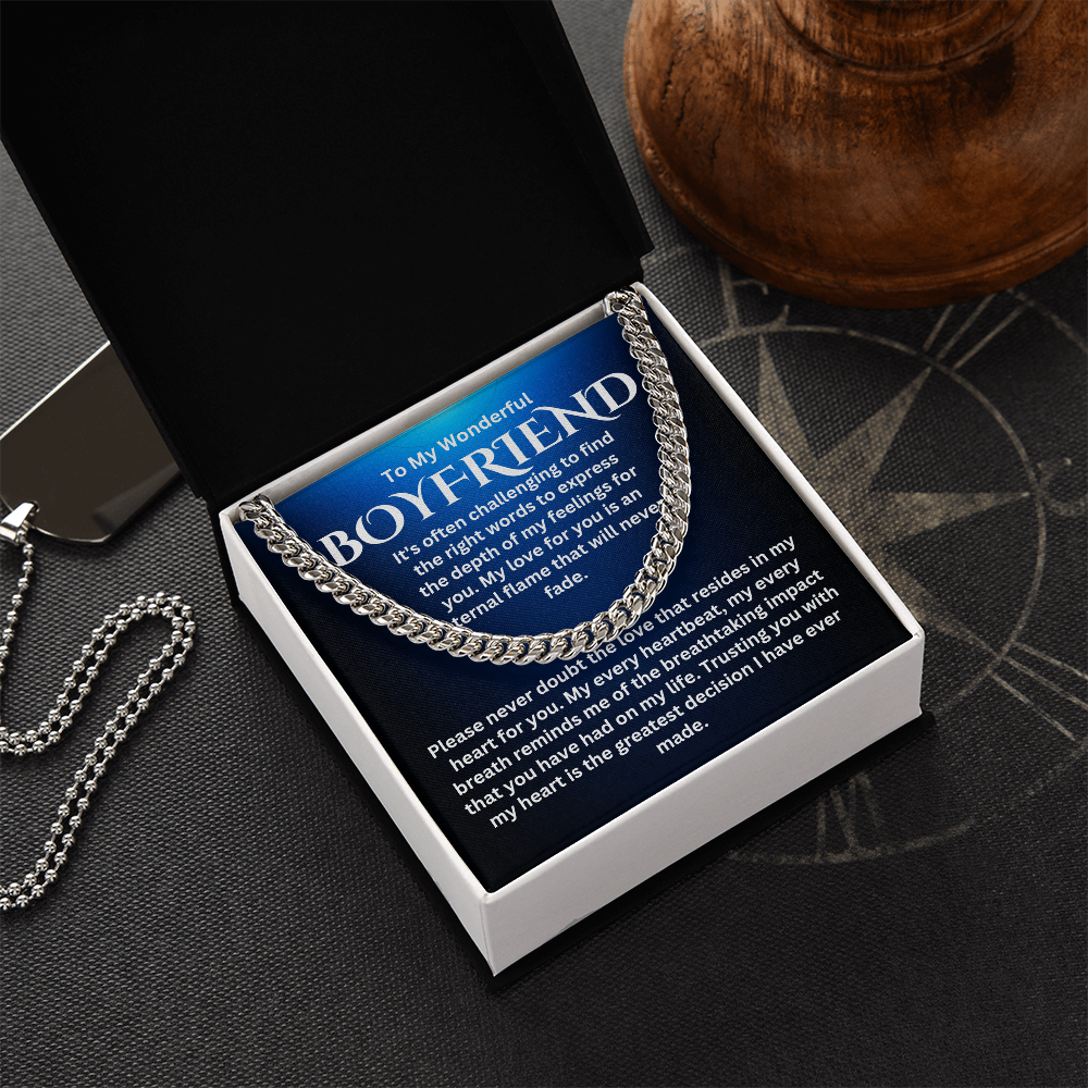 To My Boyfriend - Cuban Link Chain #4