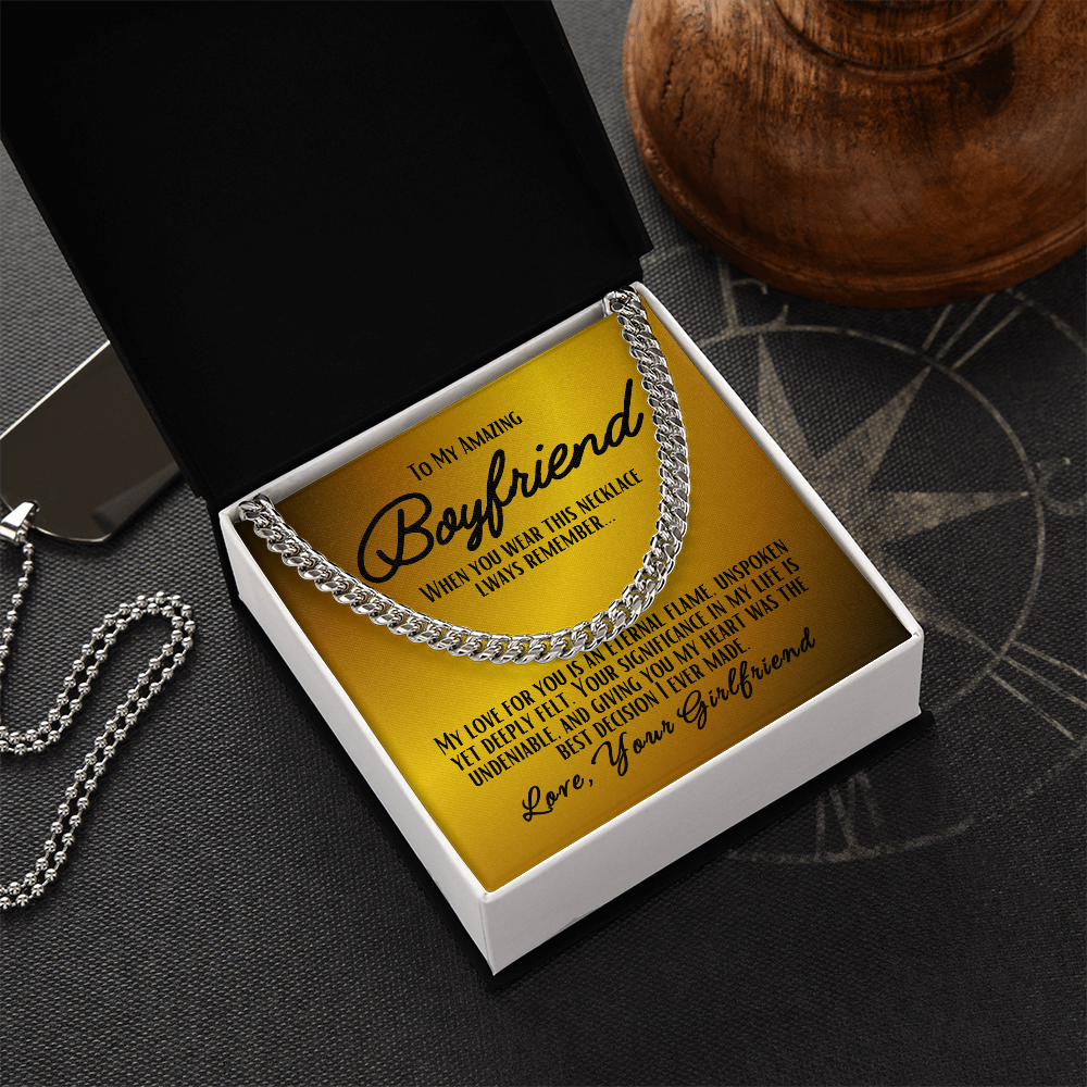 To My Boyfriend - Cuban Link Chain #3