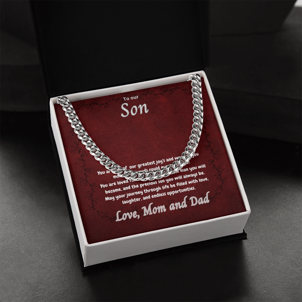 To My Amazing Son - Cuban Link Chain