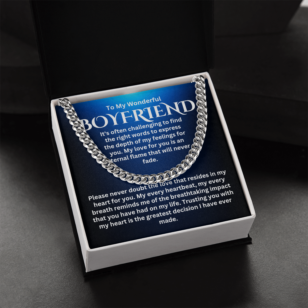 To My Boyfriend - Cuban Link Chain #4