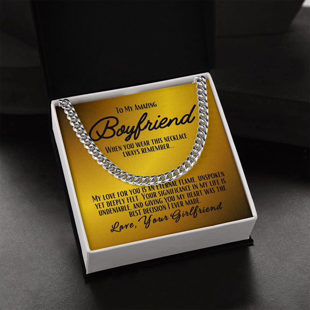 To My Boyfriend - Cuban Link Chain #3