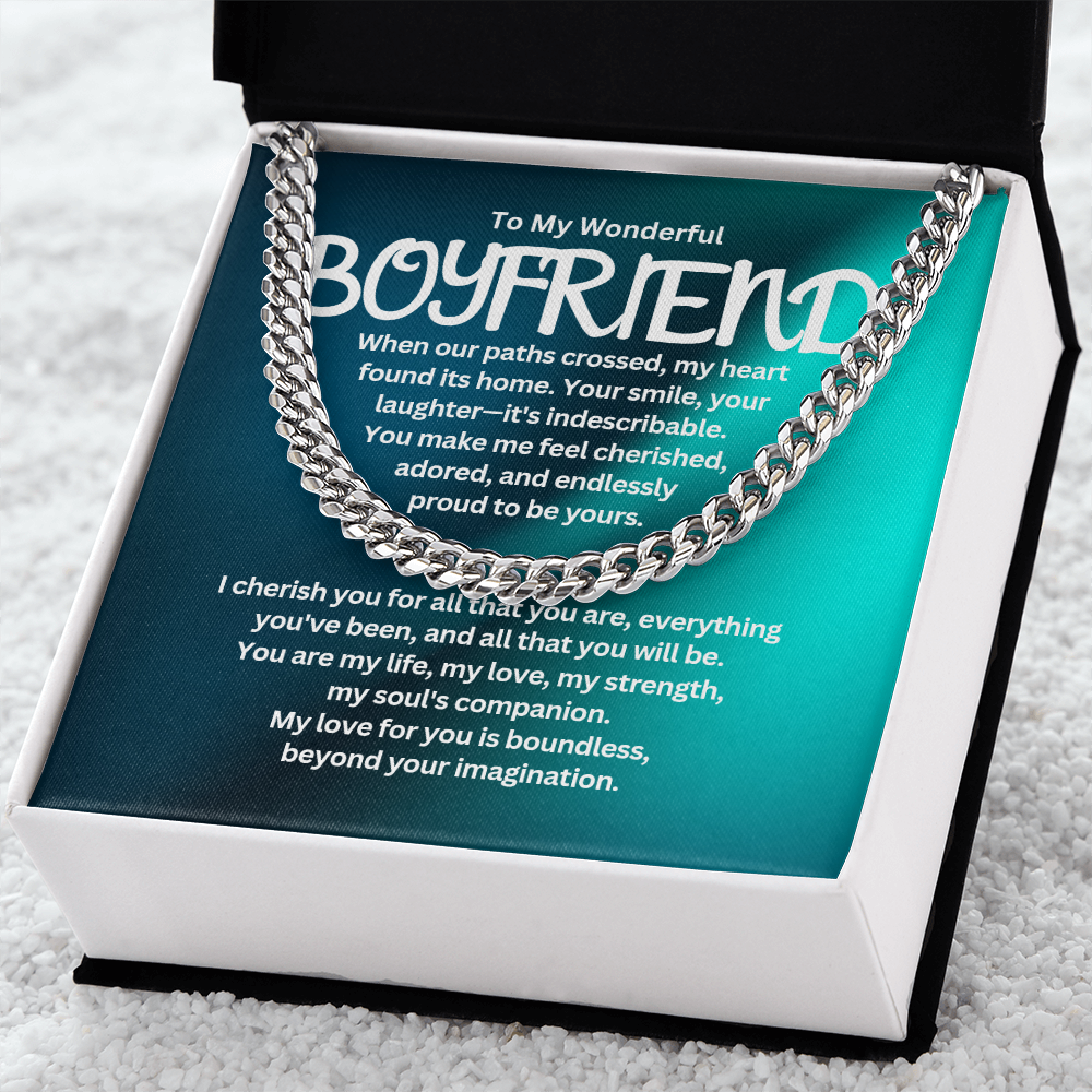 To My Boyfriend - Cuban Link Chain #1