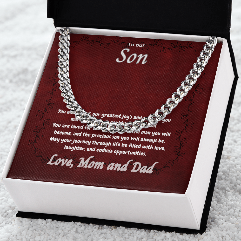 To My Amazing Son - Cuban Link Chain