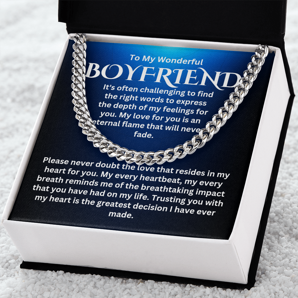 To My Boyfriend - Cuban Link Chain #4