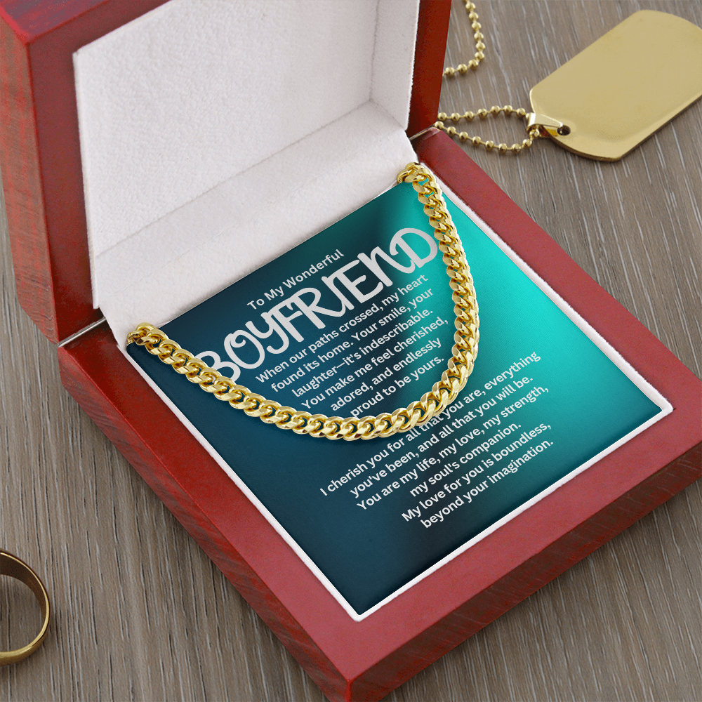 To My Boyfriend - Cuban Link Chain #1
