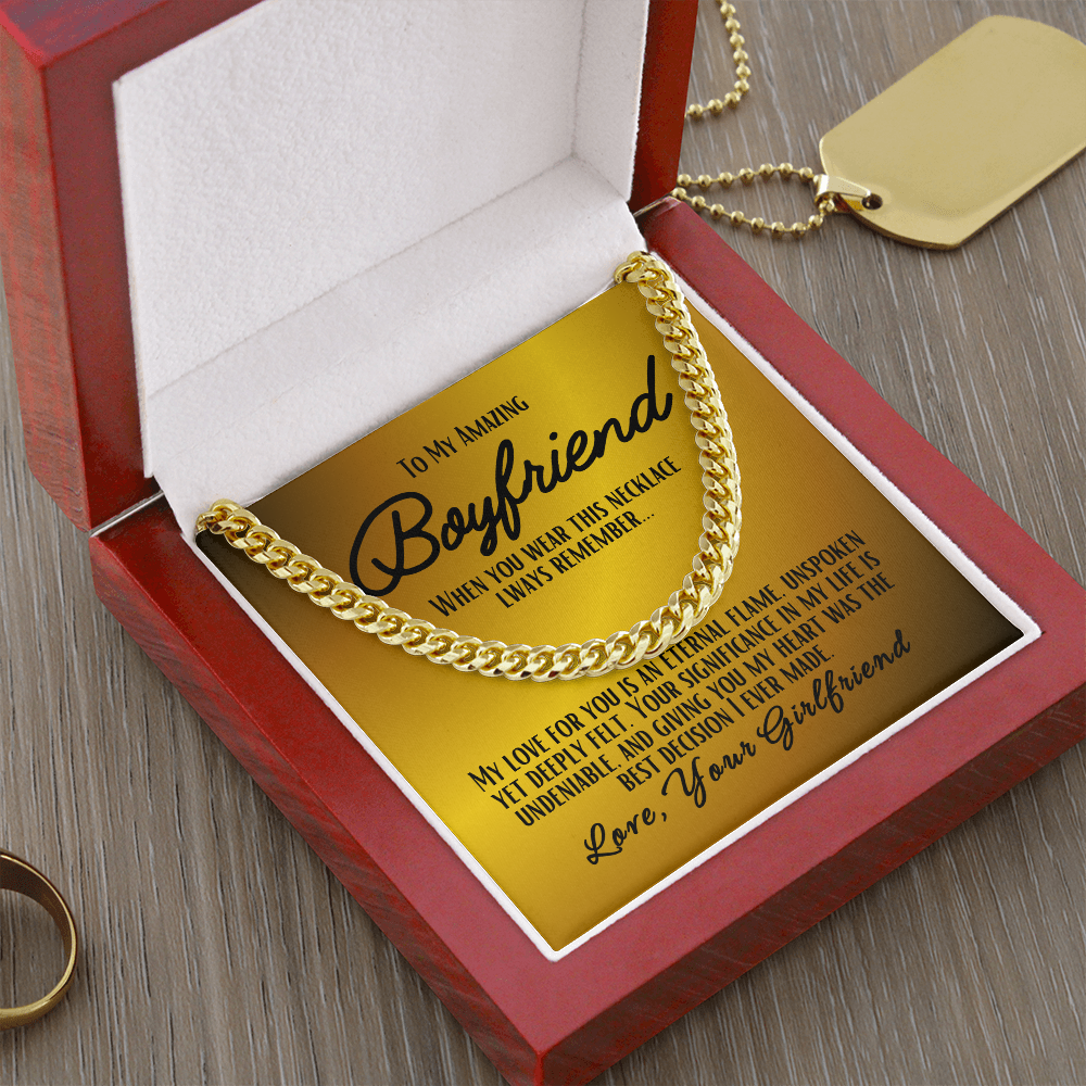 To My Boyfriend - Cuban Link Chain #3