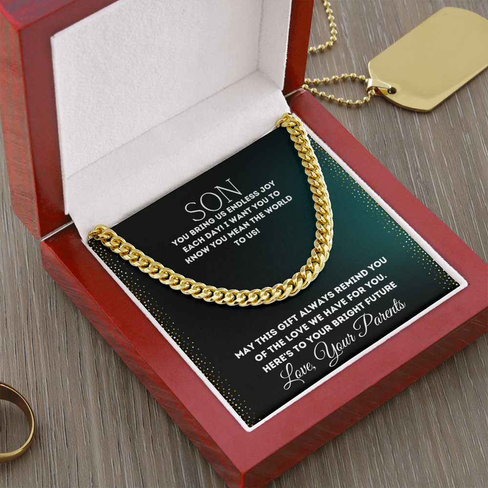 To My Son - Cuban Link Chain