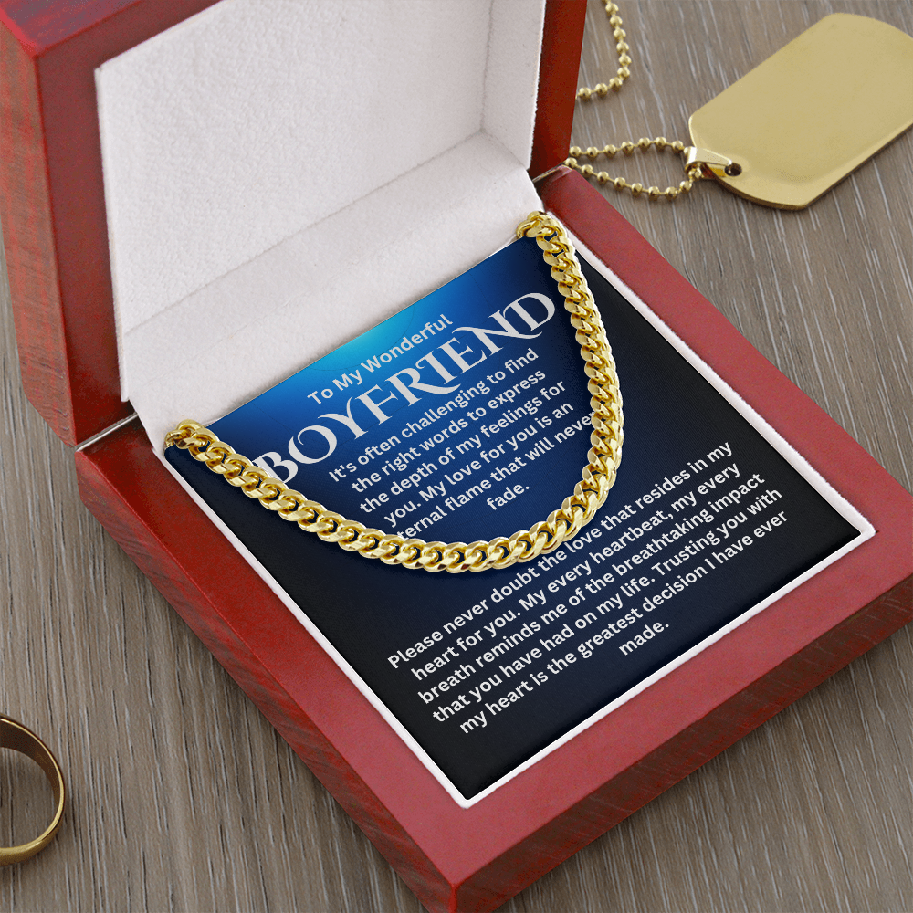 To My Boyfriend - Cuban Link Chain #4