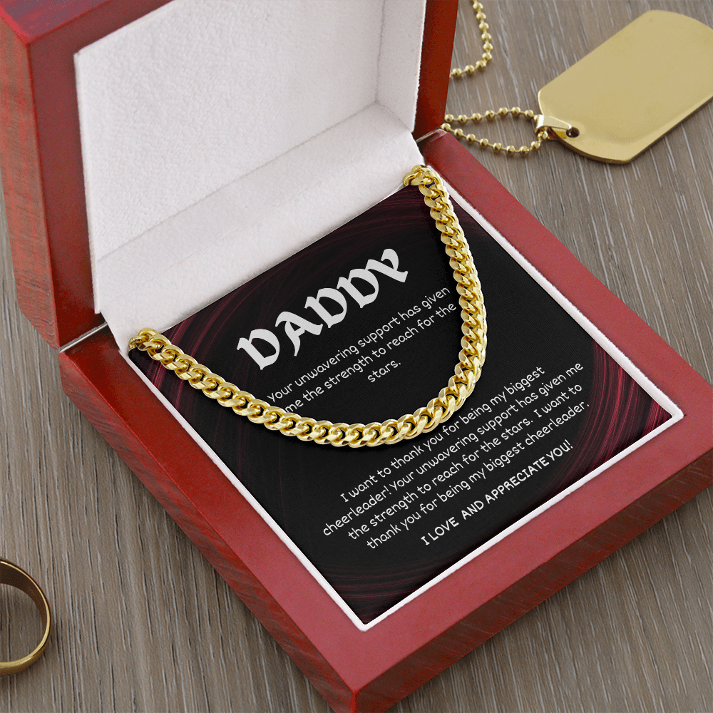 To My Daddy - Cuban Link Chain