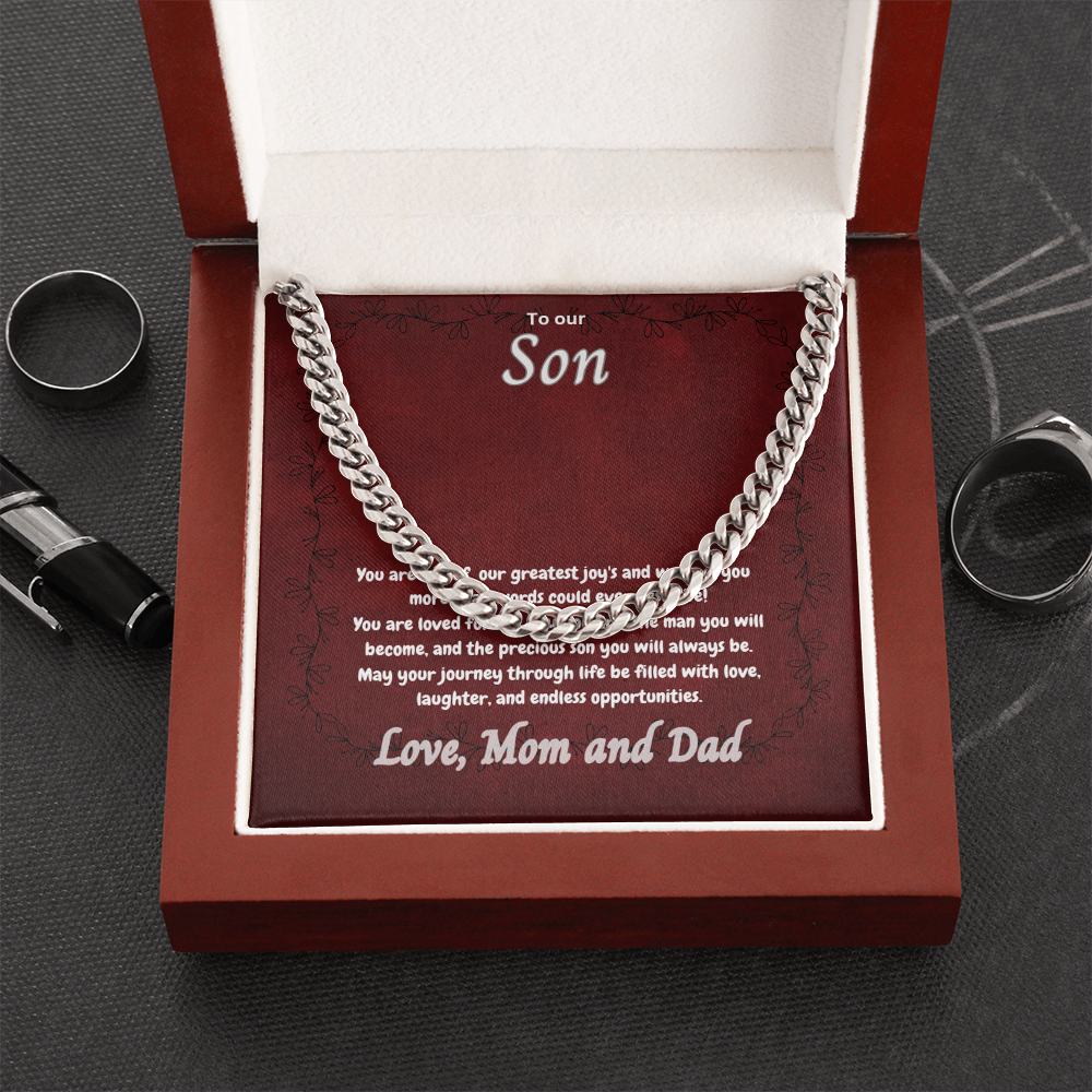 To My Amazing Son - Cuban Link Chain