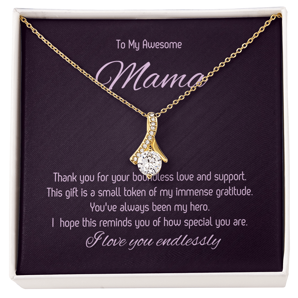 To My Awesome Mama - Forever Love Necklace