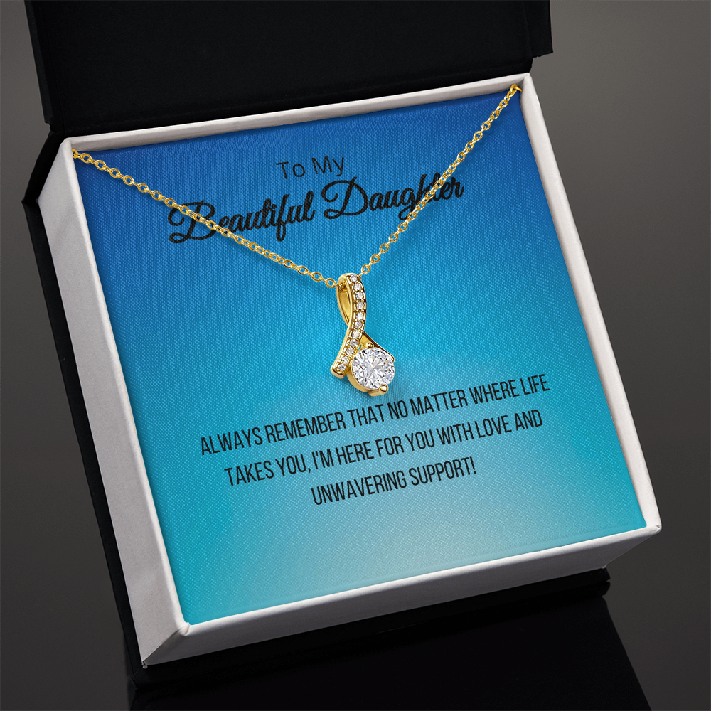 To My Beautiful Daughter - Alluring Beauty Necklace