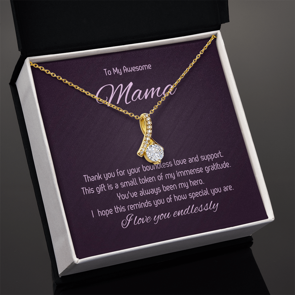 To My Awesome Mama - Forever Love Necklace