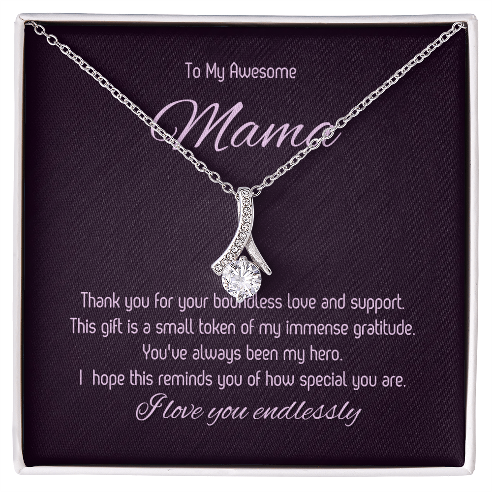 To My Awesome Mama - Forever Love Necklace