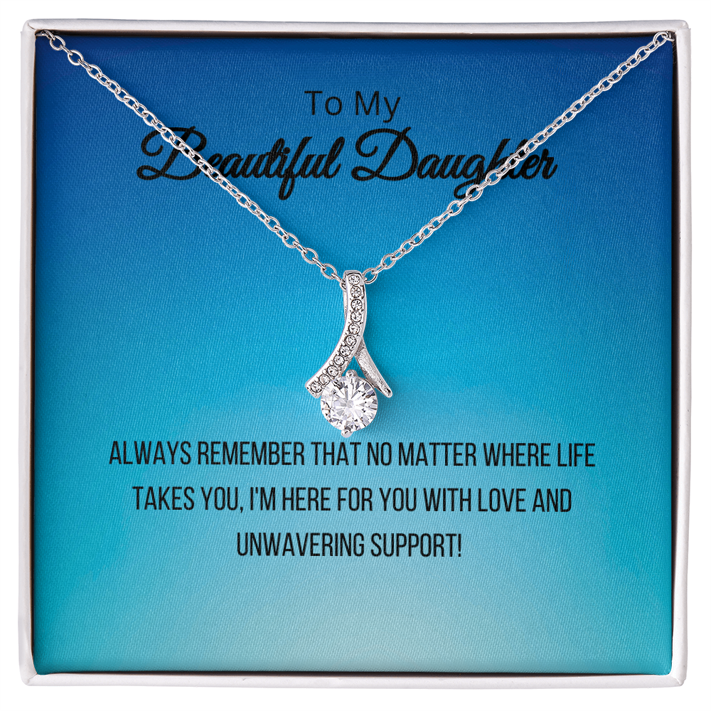 To My Beautiful Daughter - Alluring Beauty Necklace