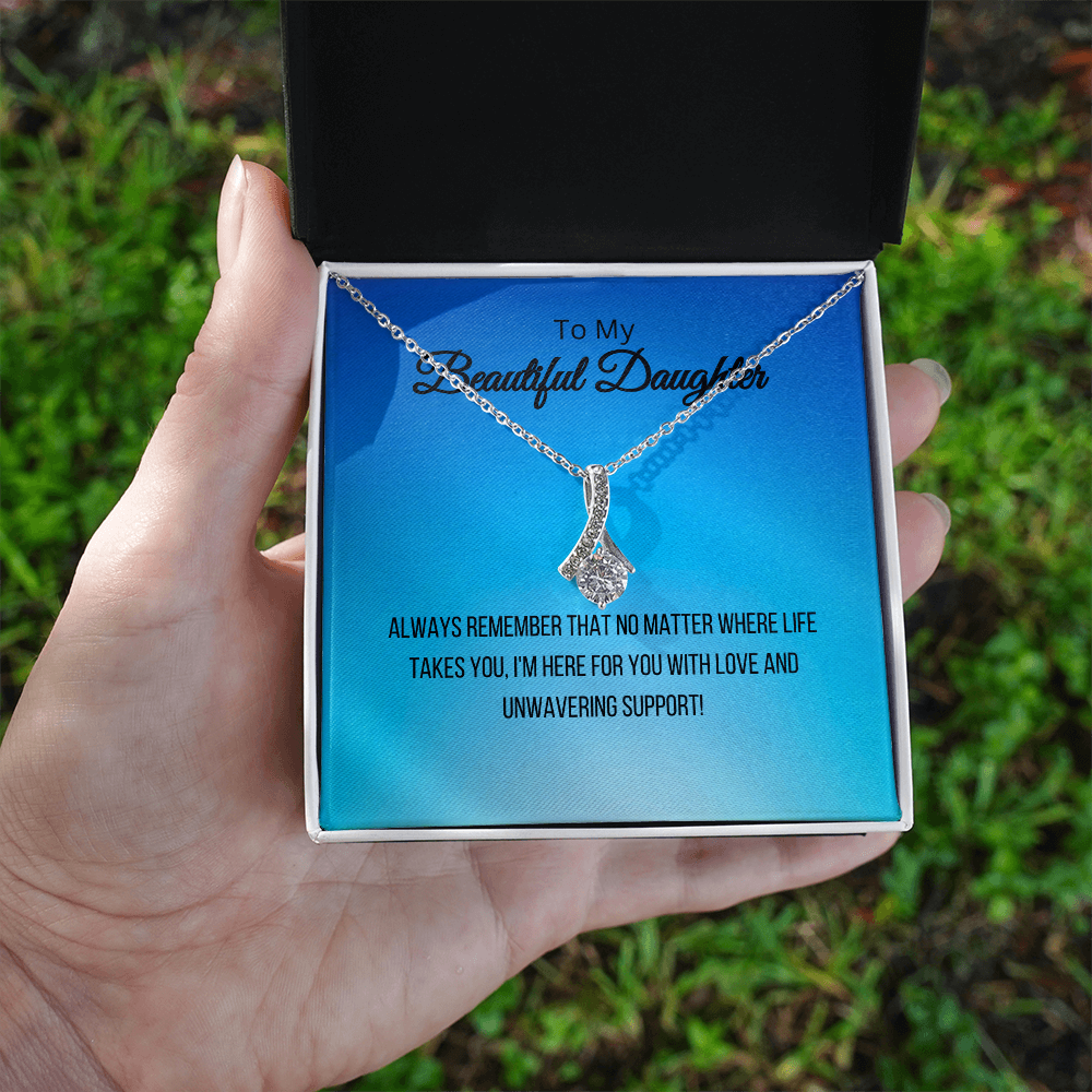 To My Beautiful Daughter - Alluring Beauty Necklace