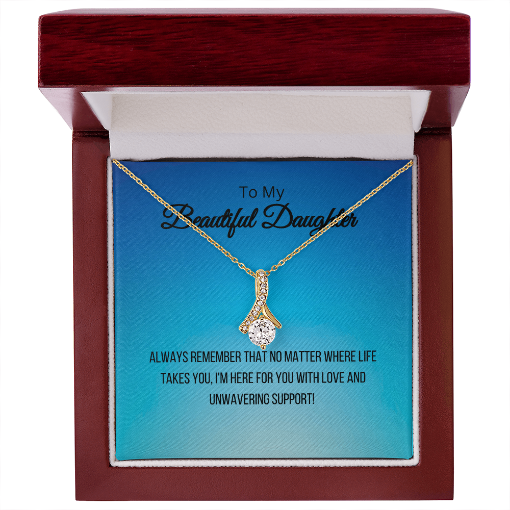 To My Beautiful Daughter - Alluring Beauty Necklace
